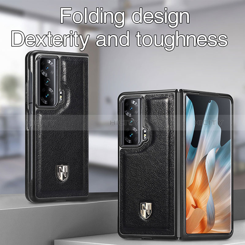 Coque Luxe Cuir et Plastique Housse Etui Mat S04D pour Huawei Honor Magic Vs Ultimate 5G Plus