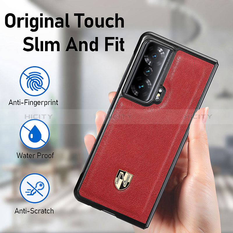 Coque Luxe Cuir et Plastique Housse Etui Mat S04D pour Huawei Honor Magic Vs Ultimate 5G Plus