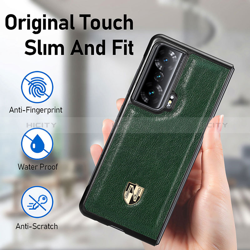 Coque Luxe Cuir et Plastique Housse Etui Mat S04D pour Huawei Honor Magic Vs Ultimate 5G Plus