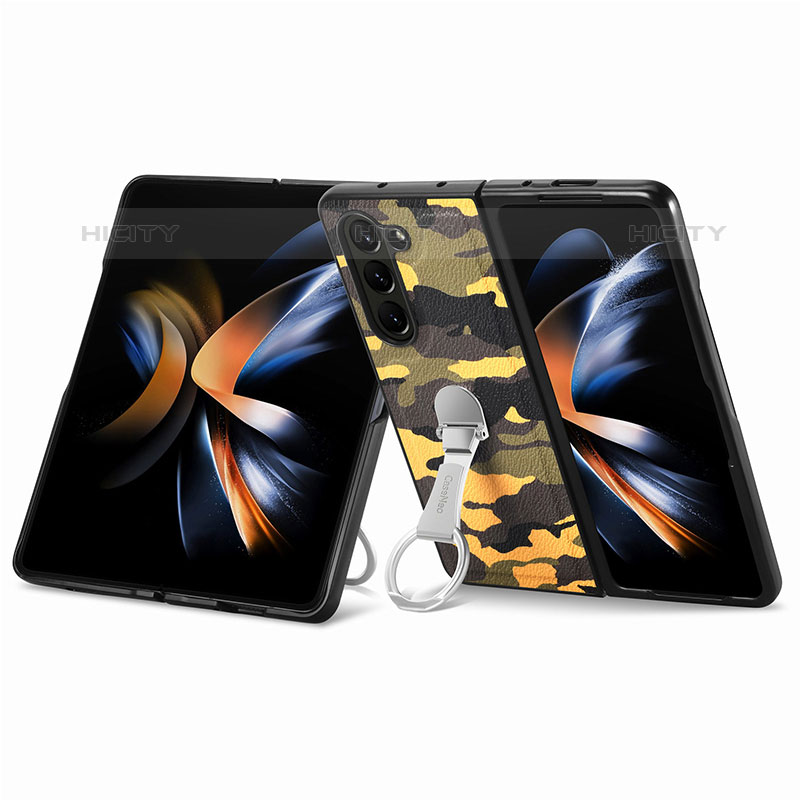 Coque Luxe Cuir et Plastique Housse Etui Mat S09D pour Samsung Galaxy Z Fold5 5G Plus