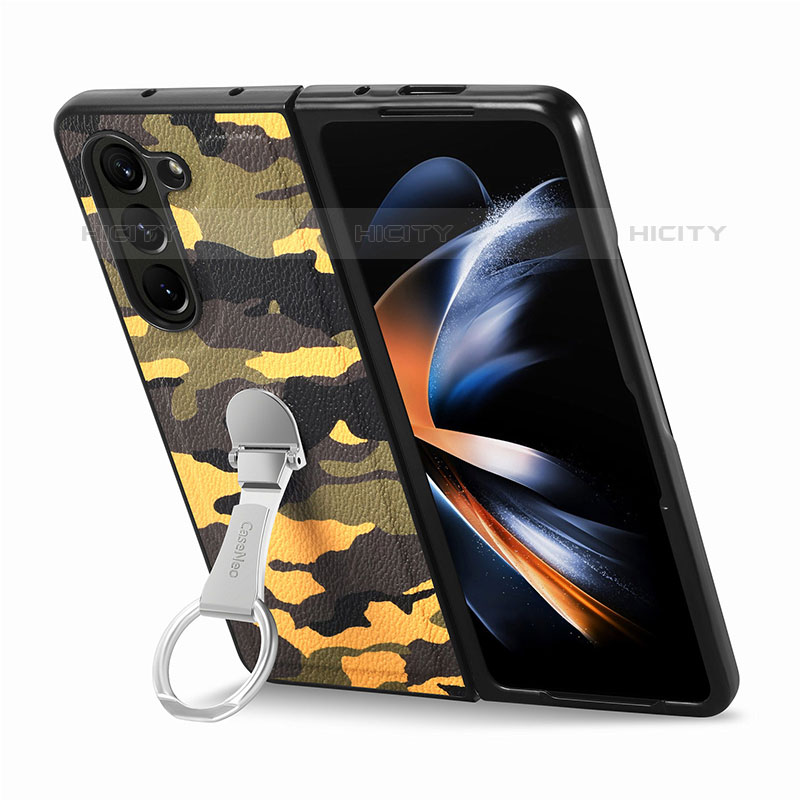 Coque Luxe Cuir et Plastique Housse Etui Mat S09D pour Samsung Galaxy Z Fold5 5G Plus