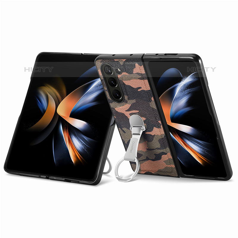 Coque Luxe Cuir et Plastique Housse Etui Mat S10D pour Samsung Galaxy Z Fold5 5G Plus