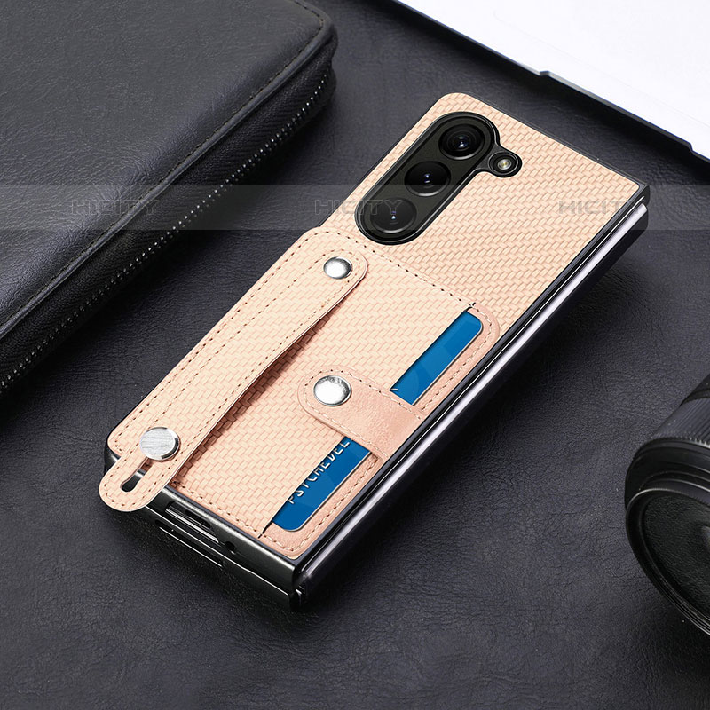 Coque Luxe Cuir et Plastique Housse Etui Mat S14D pour Samsung Galaxy Z Fold5 5G Plus