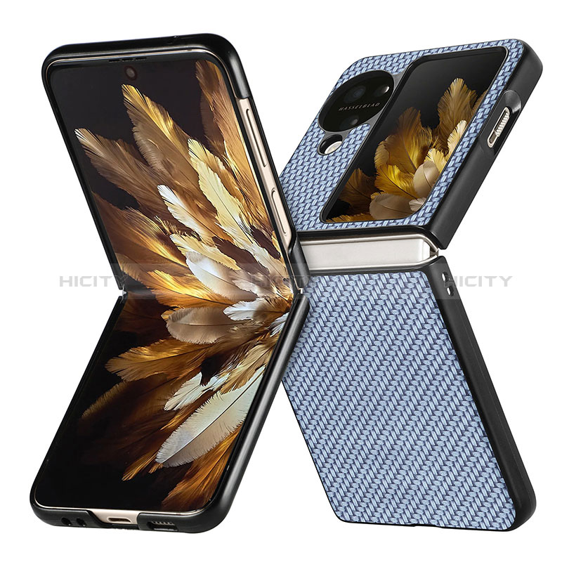 Coque Luxe Cuir et Plastique Housse Etui Mat SD2 pour Oppo Find N3 Flip 5G Plus