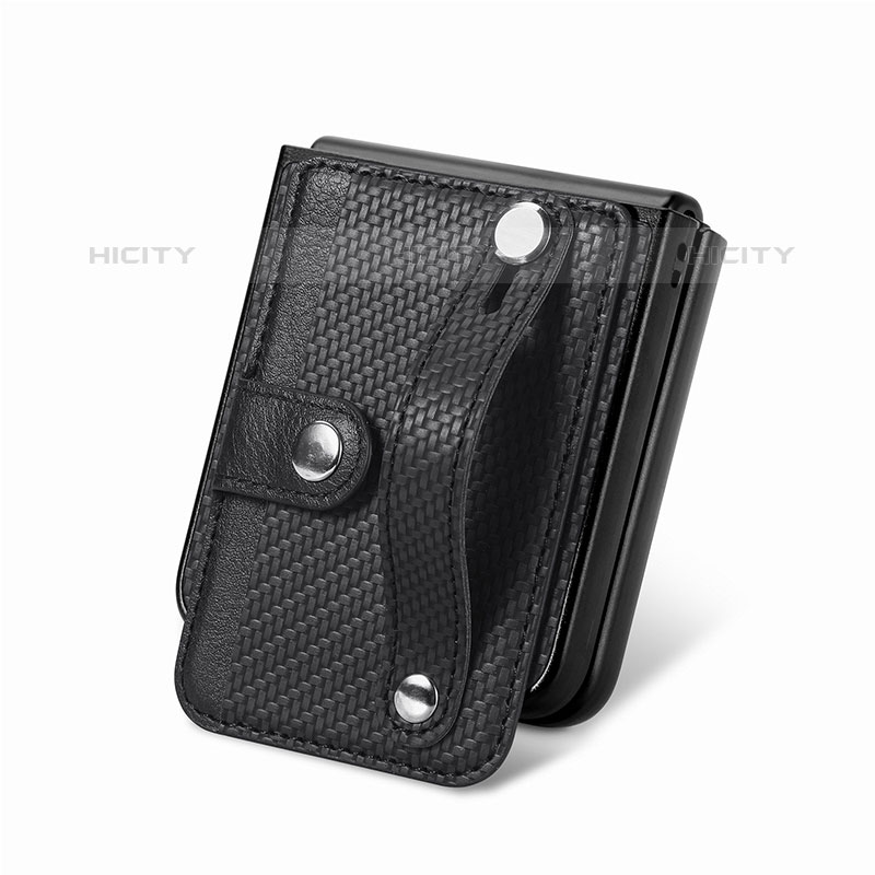 Coque Luxe Cuir et Plastique Housse Etui Mat SD2 pour Samsung Galaxy Z Flip5 5G Plus