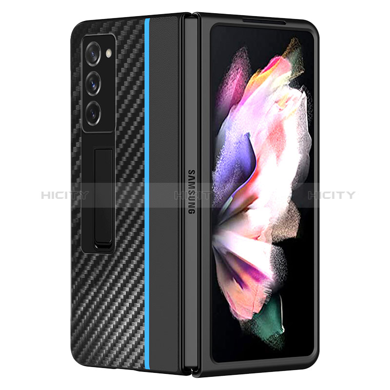 Coque Luxe Cuir et Plastique Housse Etui Mat Z02 pour Samsung Galaxy Z Fold2 5G Plus