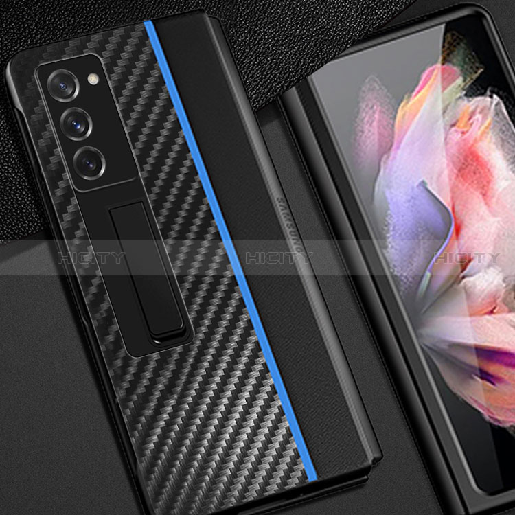 Coque Luxe Cuir et Plastique Housse Etui Mat Z02 pour Samsung Galaxy Z Fold2 5G Plus