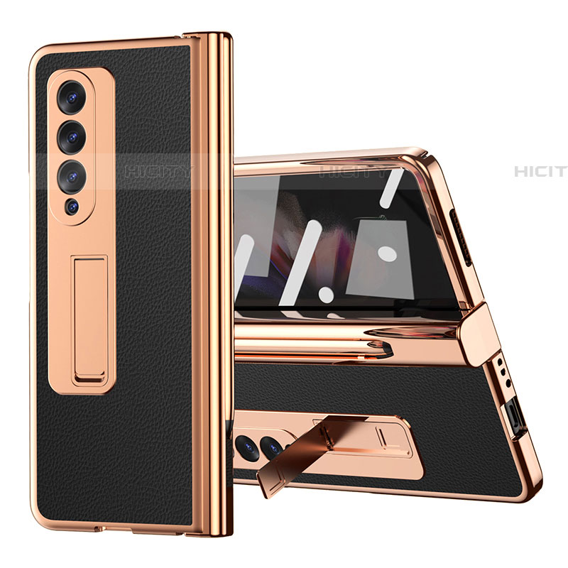 Coque Luxe Cuir et Plastique Housse Etui Mat ZL1 pour Samsung Galaxy Z Fold4 5G Plus