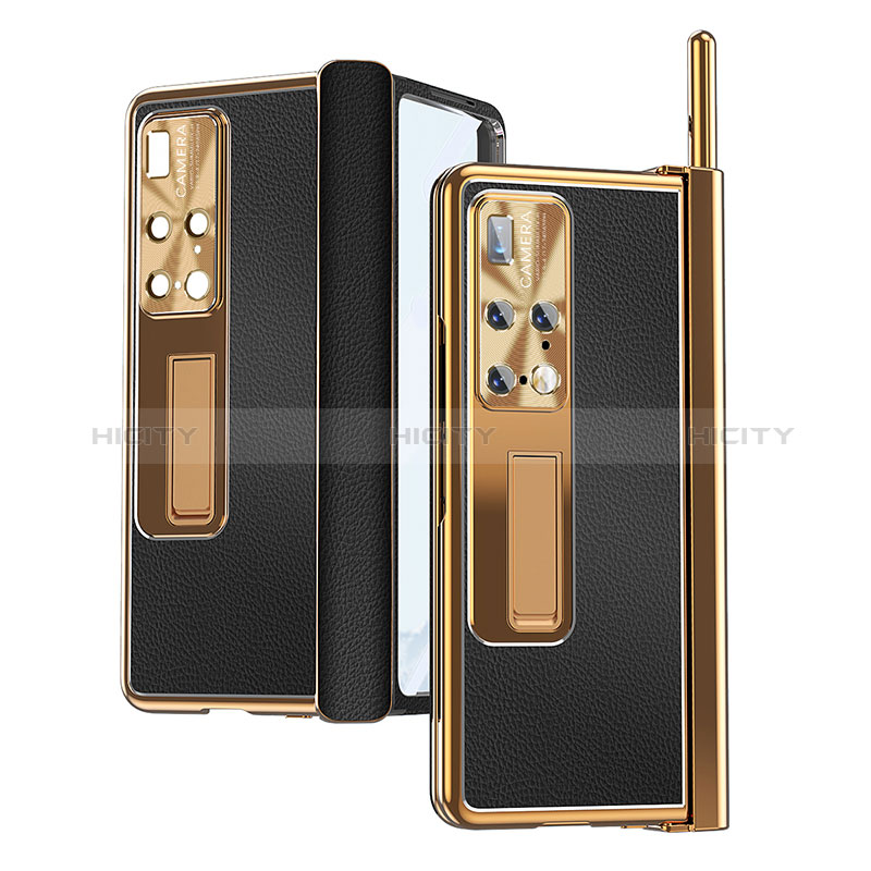 Coque Luxe Cuir et Plastique Housse Etui Mat ZL10 pour Huawei Mate X2 Plus