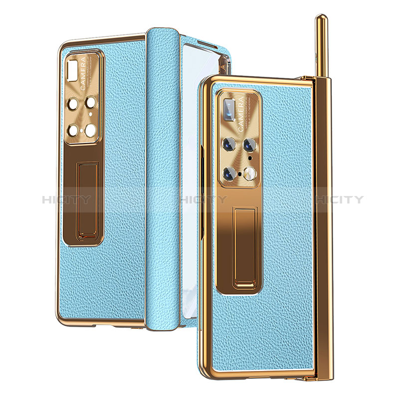 Coque Luxe Cuir et Plastique Housse Etui Mat ZL10 pour Huawei Mate X2 Plus