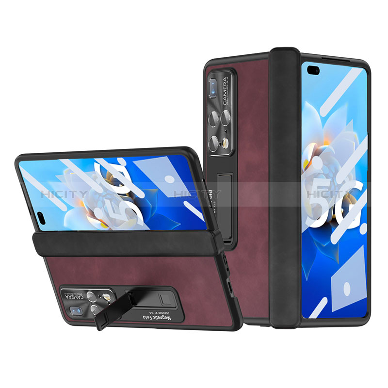 Coque Luxe Cuir et Plastique Housse Etui Mat ZL12 pour Huawei Mate X2 Plus