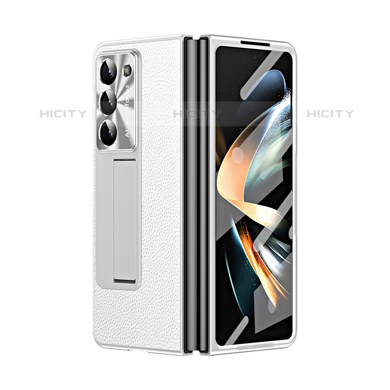 Coque Luxe Cuir et Plastique Housse Etui Mat ZL2 pour Samsung Galaxy Z Fold5 5G Plus