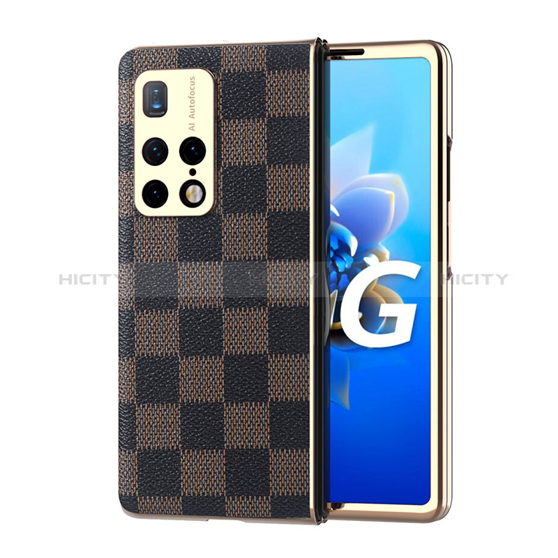 Coque Luxe Cuir et Plastique Housse Etui Mat ZL5 pour Huawei Mate X2 Plus