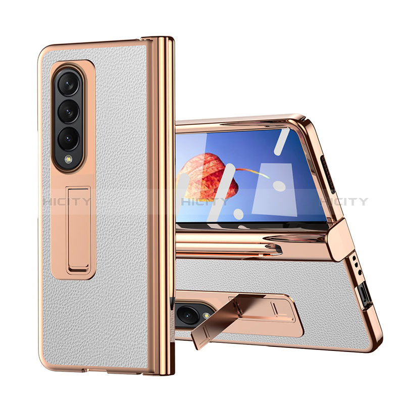 Coque Luxe Cuir et Plastique Housse Etui Mat ZL6 pour Samsung Galaxy Z Fold3 5G Plus