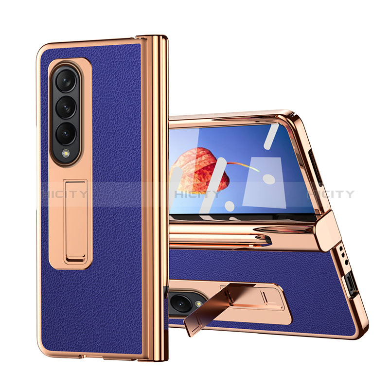 Coque Luxe Cuir et Plastique Housse Etui Mat ZL6 pour Samsung Galaxy Z Fold3 5G Plus