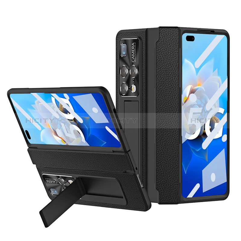 Coque Luxe Cuir et Plastique Housse Etui Mat ZL7 pour Huawei Mate X2 Plus