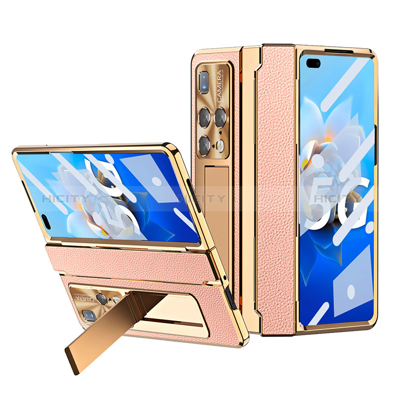 Coque Luxe Cuir et Plastique Housse Etui Mat ZL8 pour Huawei Mate X2 Plus