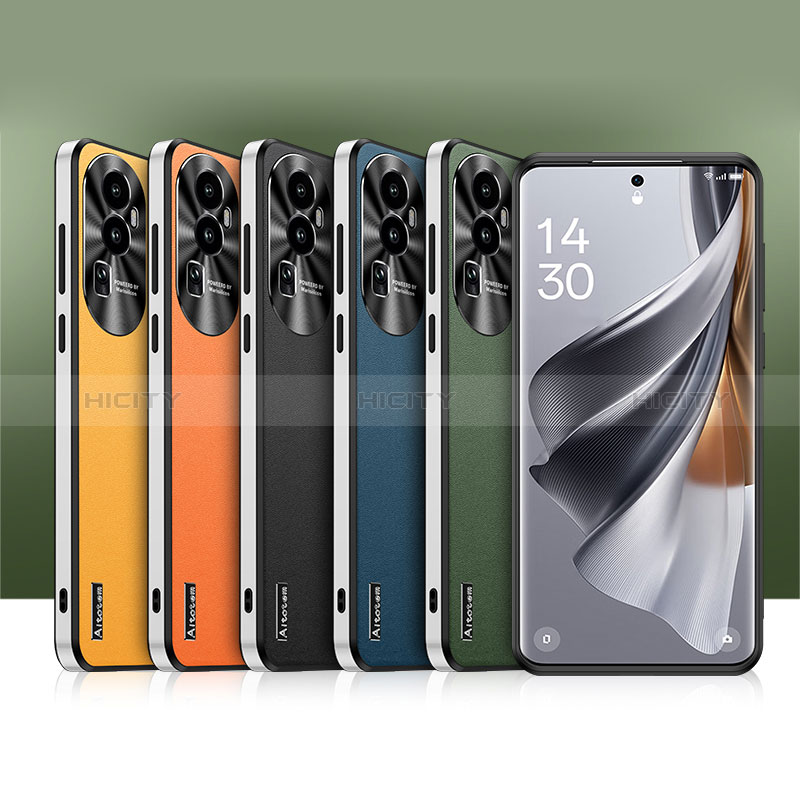 Coque Luxe Cuir Housse Etui AT1 pour Oppo Reno10 Pro+ Plus 5G Plus