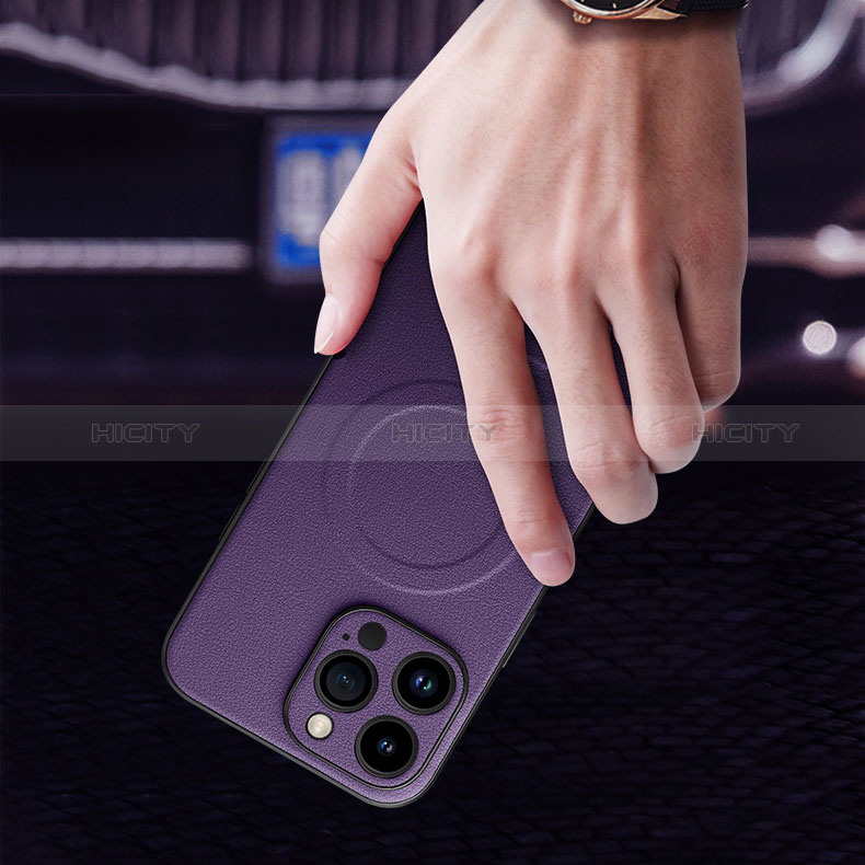 Coque Luxe Cuir Housse Etui avec Mag-Safe Magnetic Magnetique LD1 pour Apple iPhone 13 Pro Max Plus