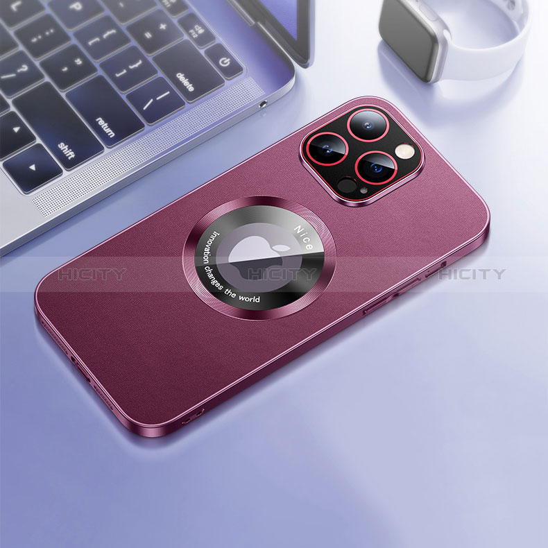 Coque Luxe Cuir Housse Etui avec Mag-Safe Magnetic Magnetique QC1 pour Apple iPhone 12 Plus