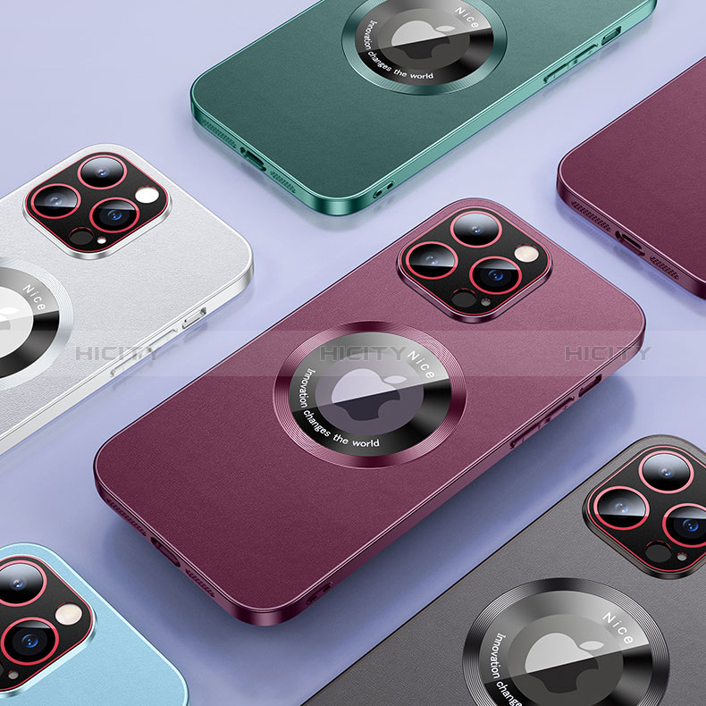 Coque Luxe Cuir Housse Etui avec Mag-Safe Magnetic Magnetique QC1 pour Apple iPhone 14 Pro Plus