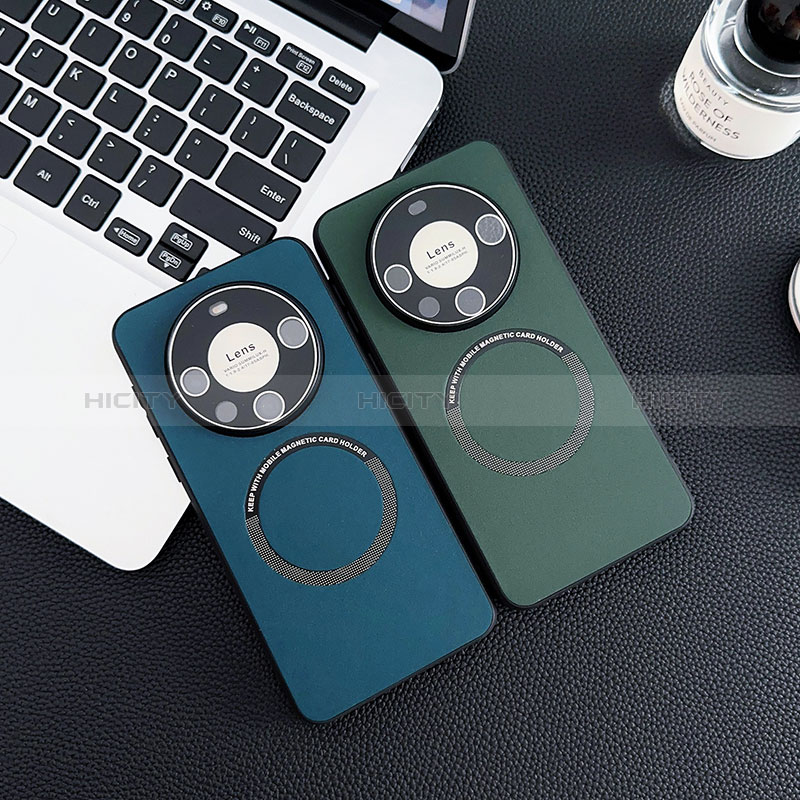 Coque Luxe Cuir Housse Etui avec Mag-Safe Magnetic Magnetique S01 pour Huawei Mate 60 Plus