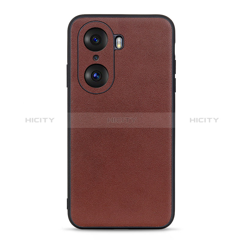 Coque Luxe Cuir Housse Etui B01H pour Huawei Honor 60 Pro 5G Marron Plus