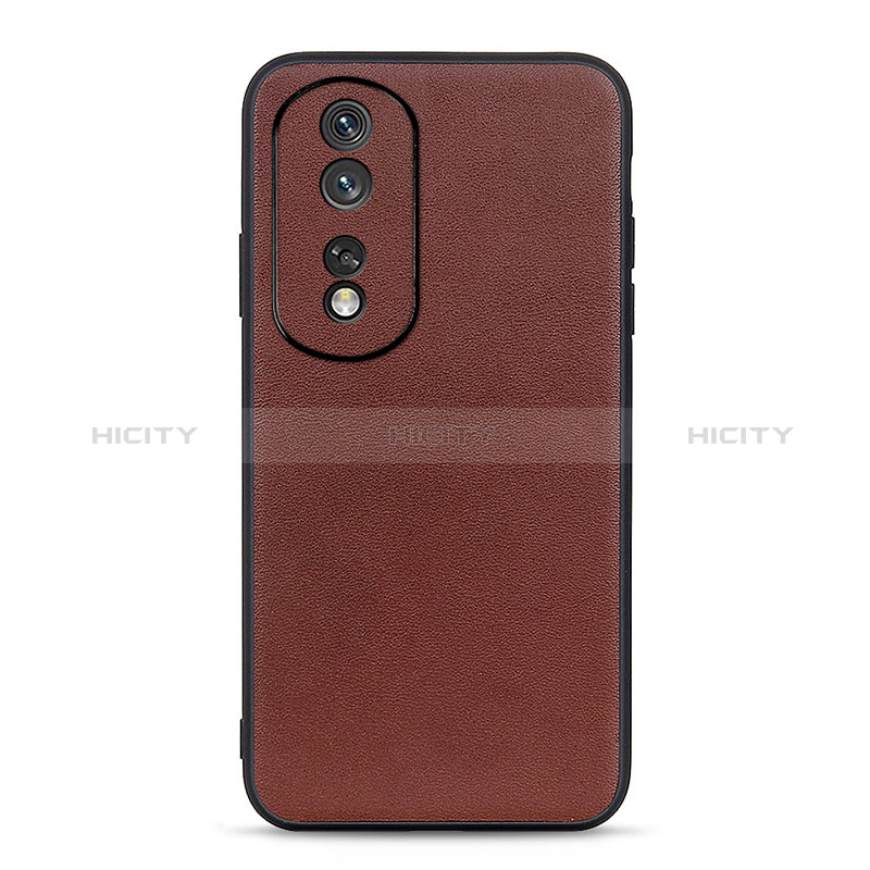 Coque Luxe Cuir Housse Etui B01H pour Huawei Honor 80 Pro 5G Marron Plus