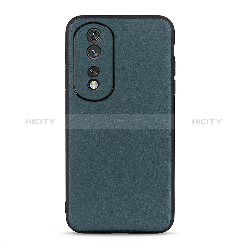 Coque Luxe Cuir Housse Etui B01H pour Huawei Honor 80 Pro Flat 5G Vert Plus