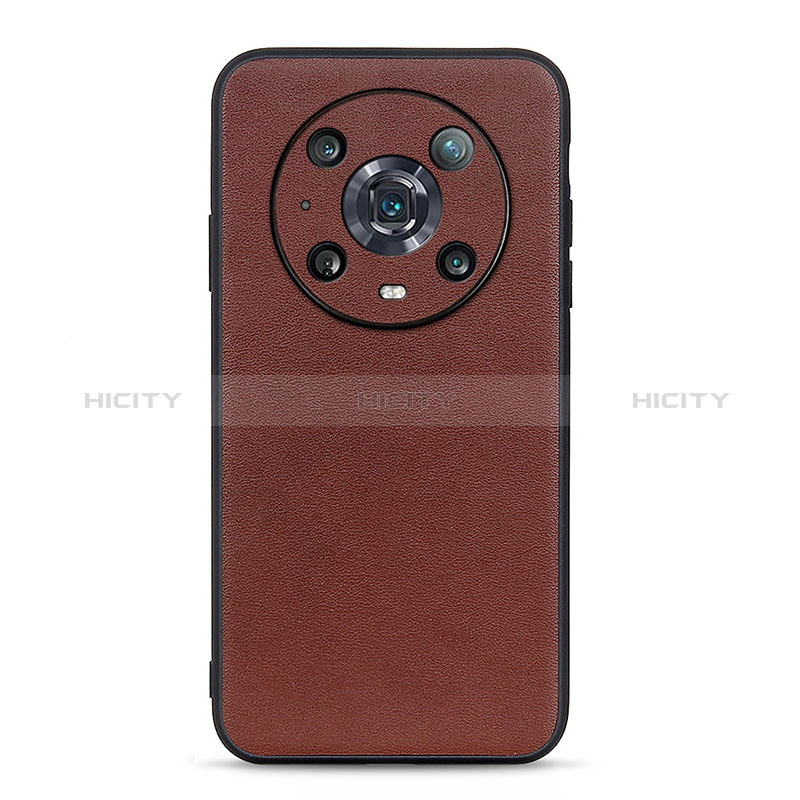 Coque Luxe Cuir Housse Etui B01H pour Huawei Honor Magic4 Pro 5G Marron Plus