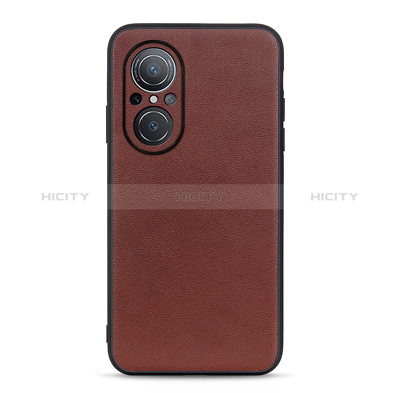 Coque Luxe Cuir Housse Etui B01H pour Huawei Nova 9 SE Marron Plus