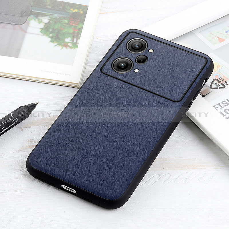 Coque Luxe Cuir Housse Etui B01H pour Oppo K10 Pro 5G Bleu Plus