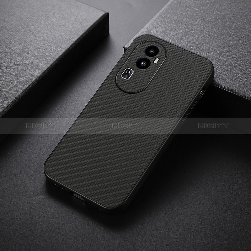 Coque Luxe Cuir Housse Etui B01H pour Oppo Reno10 Pro+ Plus 5G Noir Plus