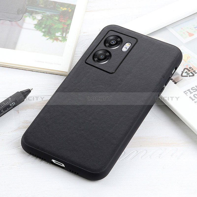 Coque Luxe Cuir Housse Etui B01H pour Realme Narzo 50 5G Noir Plus