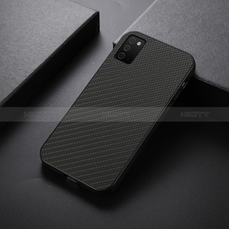 Coque Luxe Cuir Housse Etui B01H pour Samsung Galaxy A02s Noir Plus