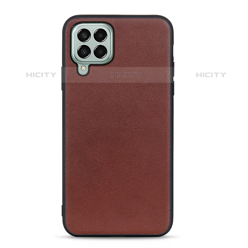 Coque Luxe Cuir Housse Etui B01H pour Samsung Galaxy M33 5G Marron Plus