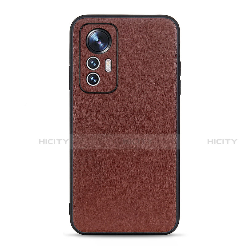 Coque Luxe Cuir Housse Etui B01H pour Xiaomi Mi 12 5G Marron Plus