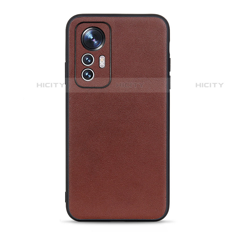 Coque Luxe Cuir Housse Etui B01H pour Xiaomi Mi 12 Lite 5G Marron Plus