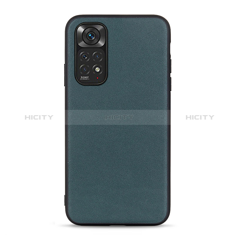 Coque Luxe Cuir Housse Etui B01H pour Xiaomi Redmi Note 11 4G (2022) Vert Plus