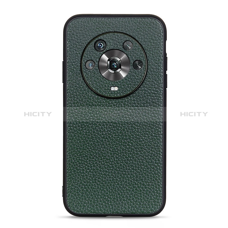 Coque Luxe Cuir Housse Etui B02H pour Huawei Honor Magic4 5G Vert Plus