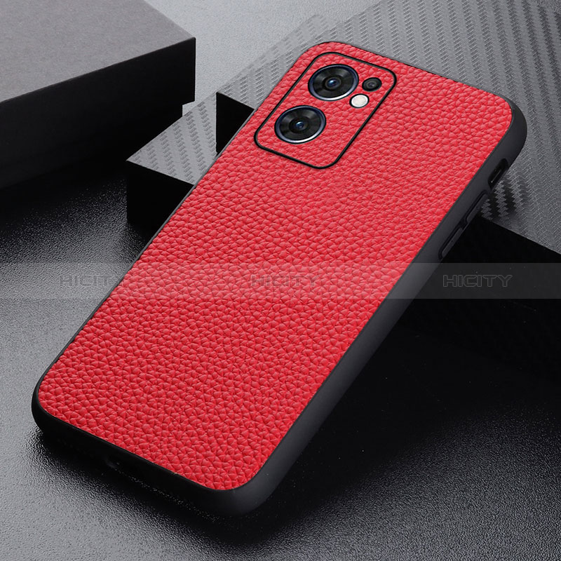 Coque Luxe Cuir Housse Etui B02H pour OnePlus Nord CE 2 5G Rouge Plus