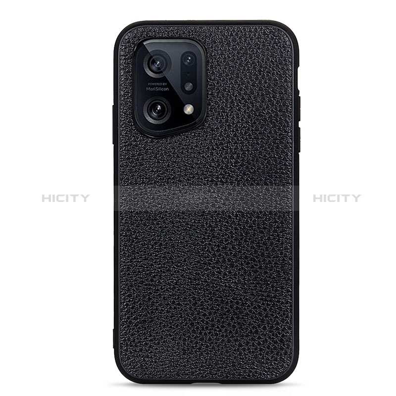 Coque Luxe Cuir Housse Etui B02H pour Oppo Find X5 5G Plus