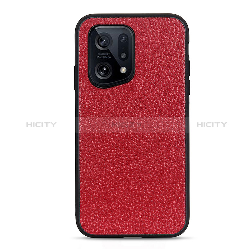 Coque Luxe Cuir Housse Etui B02H pour Oppo Find X5 5G Plus