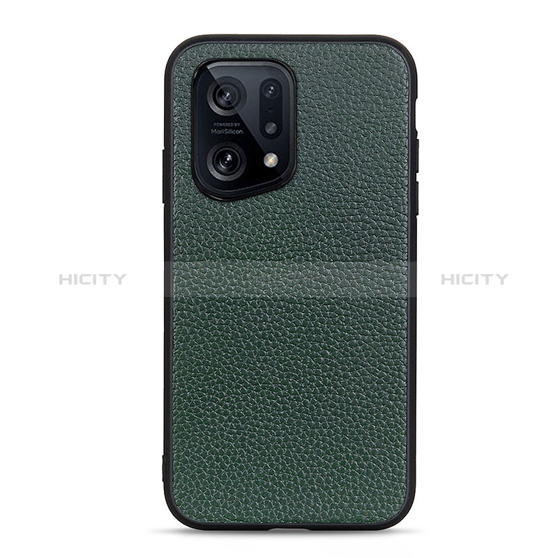 Coque Luxe Cuir Housse Etui B02H pour Oppo Find X5 5G Plus