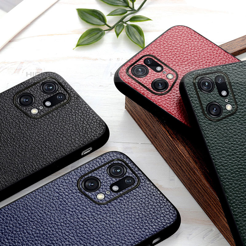 Coque Luxe Cuir Housse Etui B02H pour Oppo Find X5 Pro 5G Plus