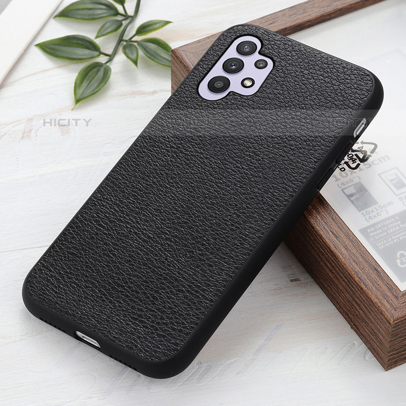 Coque Luxe Cuir Housse Etui B02H pour Samsung Galaxy M32 5G Noir Plus