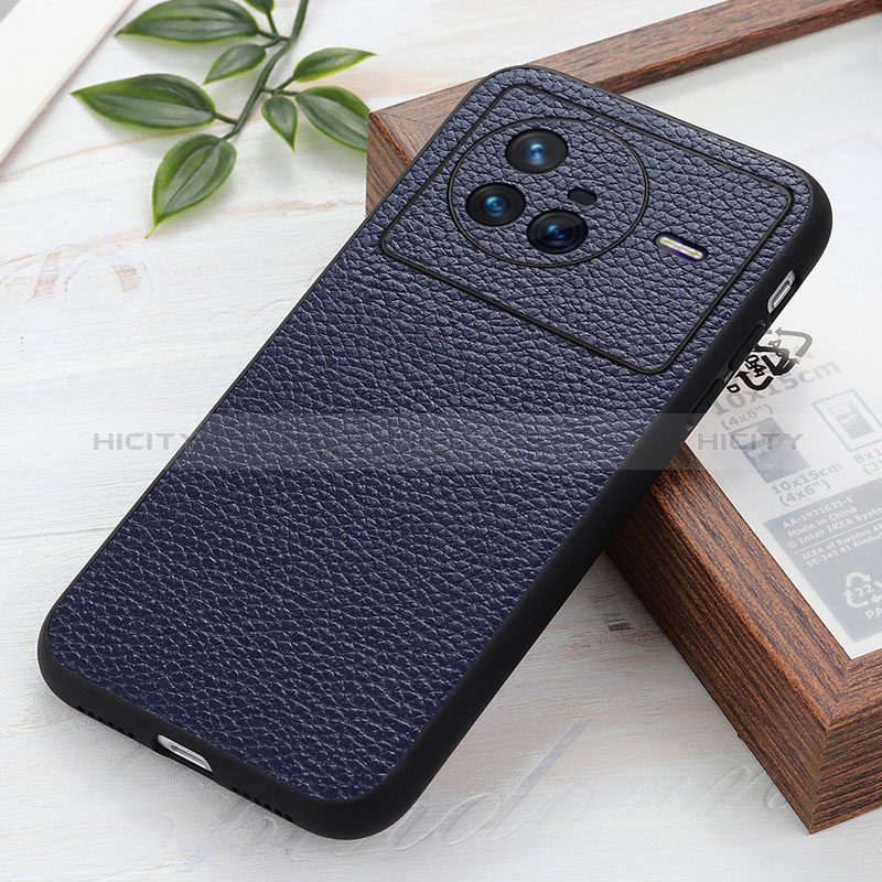 Coque Luxe Cuir Housse Etui B02H pour Vivo X80 5G Plus