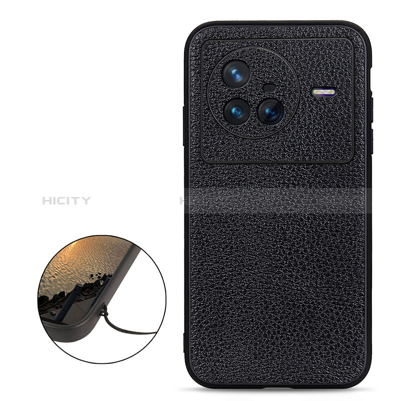 Coque Luxe Cuir Housse Etui B02H pour Vivo X80 5G Plus