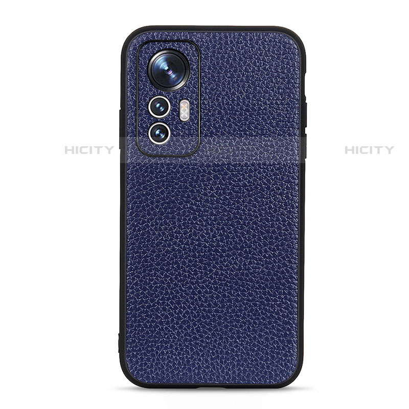 Coque Luxe Cuir Housse Etui B02H pour Xiaomi Mi 12 Pro 5G Bleu Plus