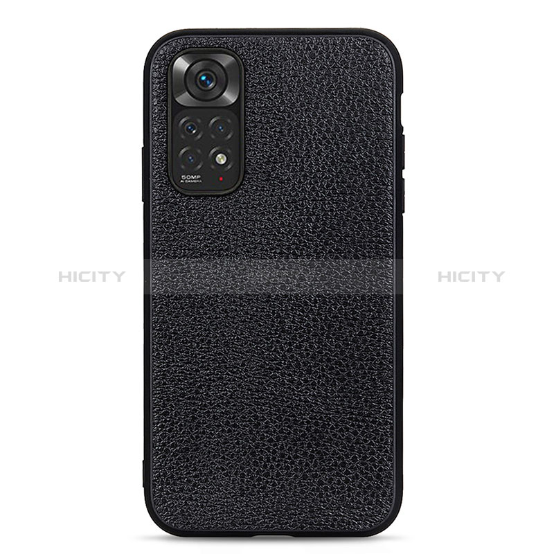 Coque Luxe Cuir Housse Etui B02H pour Xiaomi Redmi Note 11 4G (2022) Noir Plus